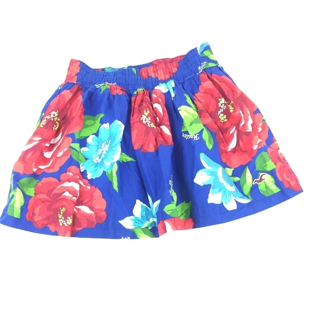 Hollister Floral Girls Hawaiian Circle Skirt Sz S